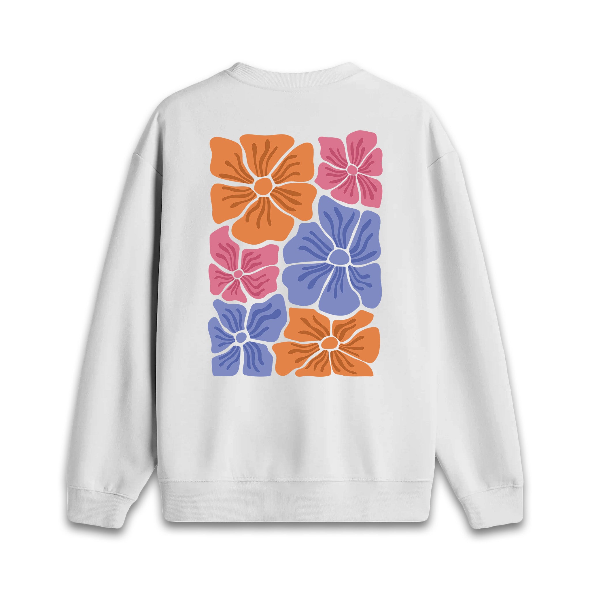 Abstract Blooms - Oversize Sweatshirt