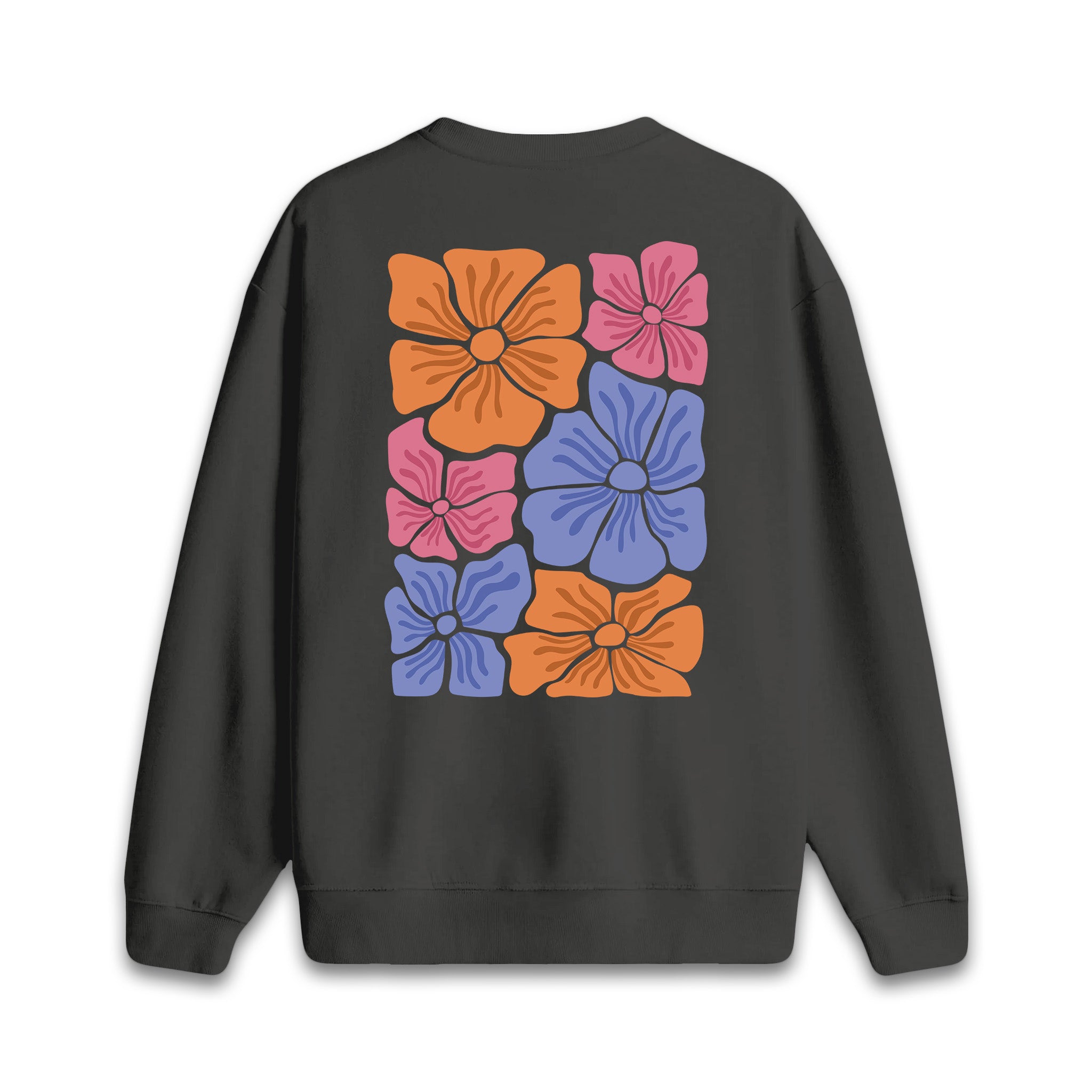 Abstract Blooms - Oversize Sweatshirt